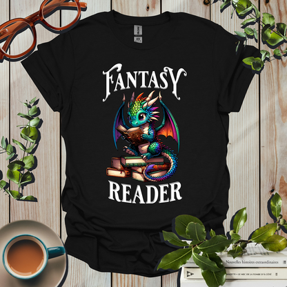 Fantasy Reader Book Dragon T-Shirt