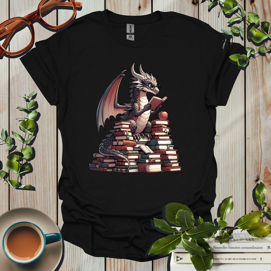 Reading Dragon Fantasy T-Shirt