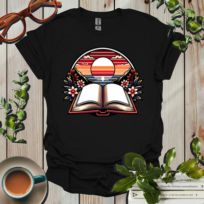 Sunset Harmony Book Lover T-Shirt
