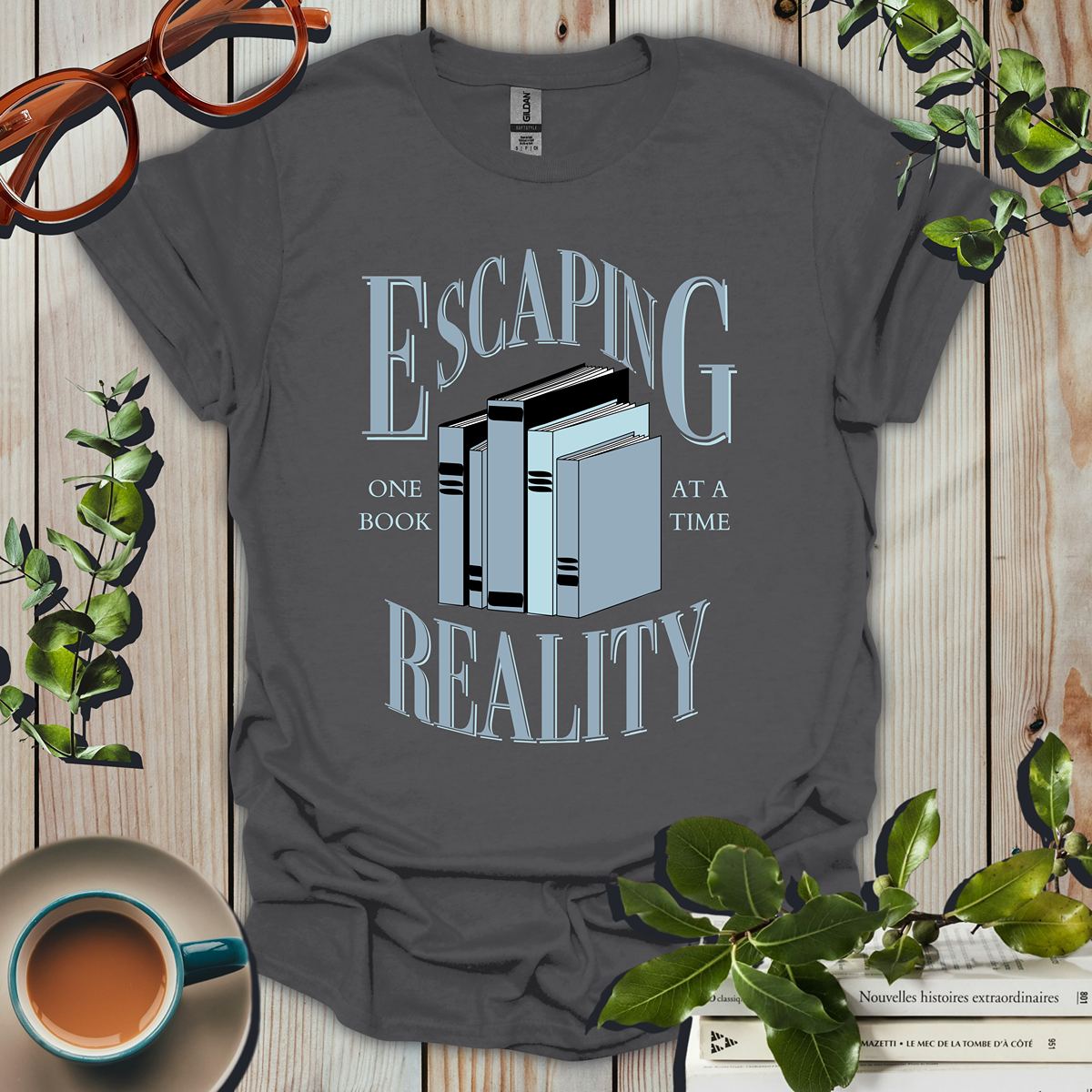 Escaping Reality Book Lover T-Shirt