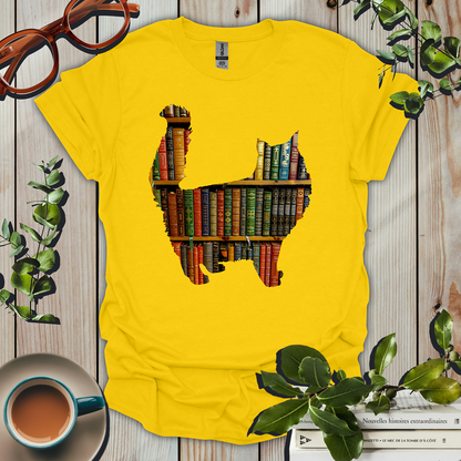 book and cat lover T-Shirt