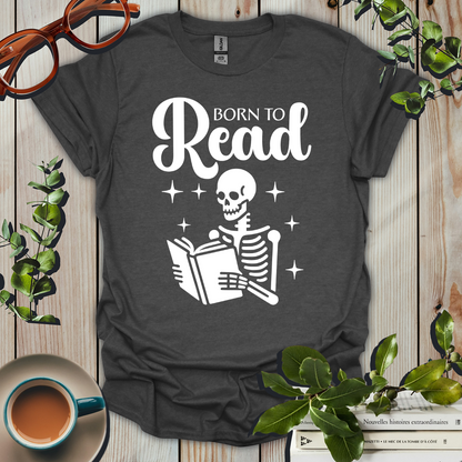 Born To Read Skeleton T-Shirt