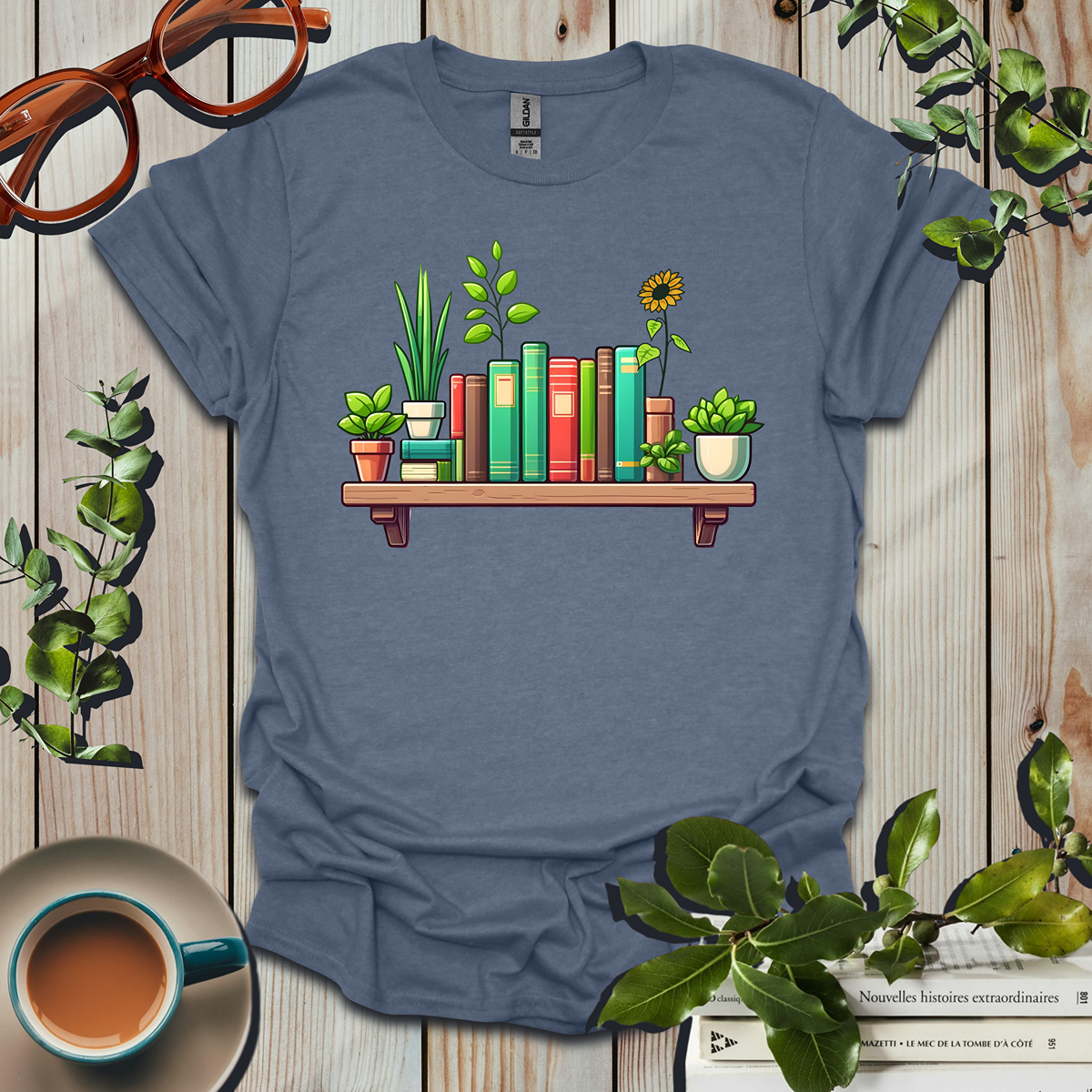 Botanical Book Lover T-Shirt