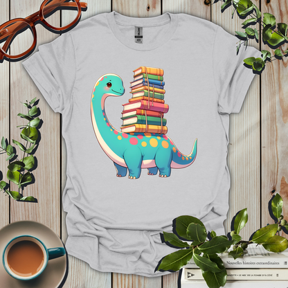 Cute Bookish Dino T-Shirt