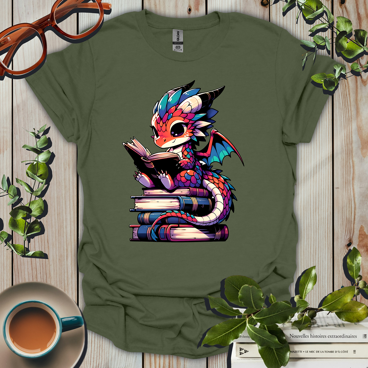 Bookish Dragon T-Shirt
