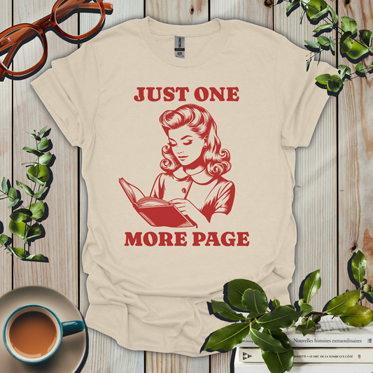 Just One More Page Book Lover T-Shirt