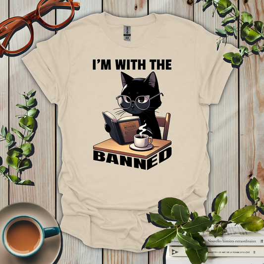 I'm With The Banned Funny Book lover T-Shirt