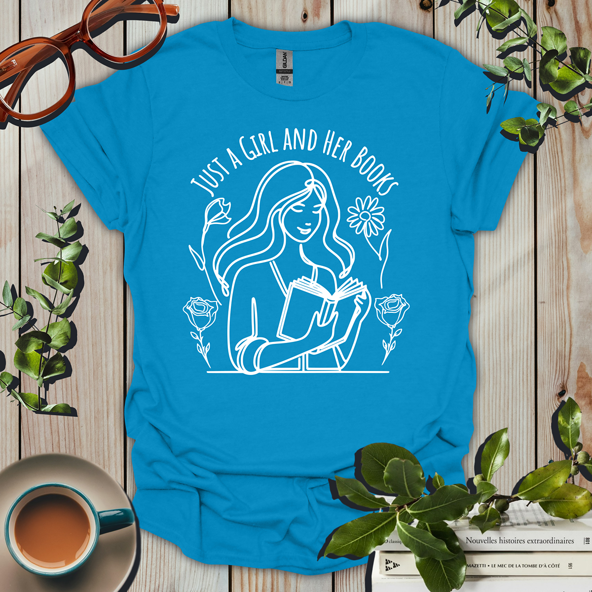 Just a Girl And Her Books T-Shirt