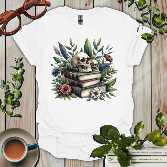 Mystical Skull and Books T-Shirt